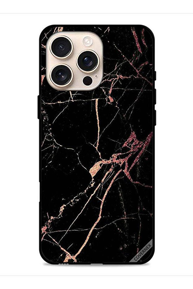 غطاء حماية لجهاز Apple iPhone 16 Pro Max بنمط رخامي متشقق