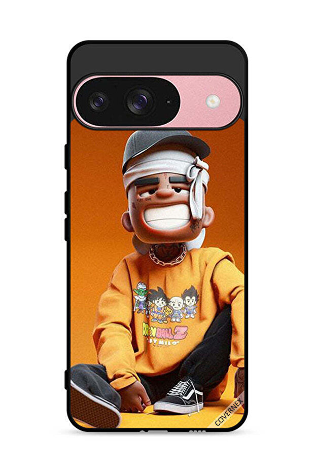 غطاء حماية لهاتف Google Pixel 9 بتصميم فتى متعب مصاب