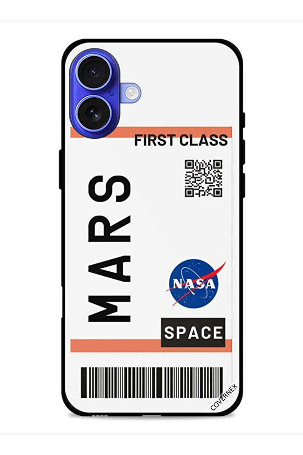 Apple iPhone 16 Protective Case Cover Mars Art Clip