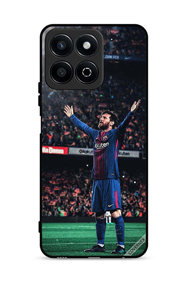 غطاء حماية لهاتف Honor Play 60 Plus 5G بتصميم ليونيل ميسي