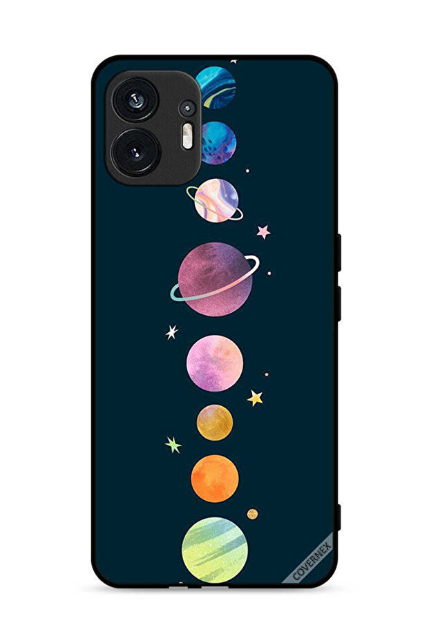 غطاء حماية لهاتف Nothing Phone (2) 5G، كواكب في صف واحد