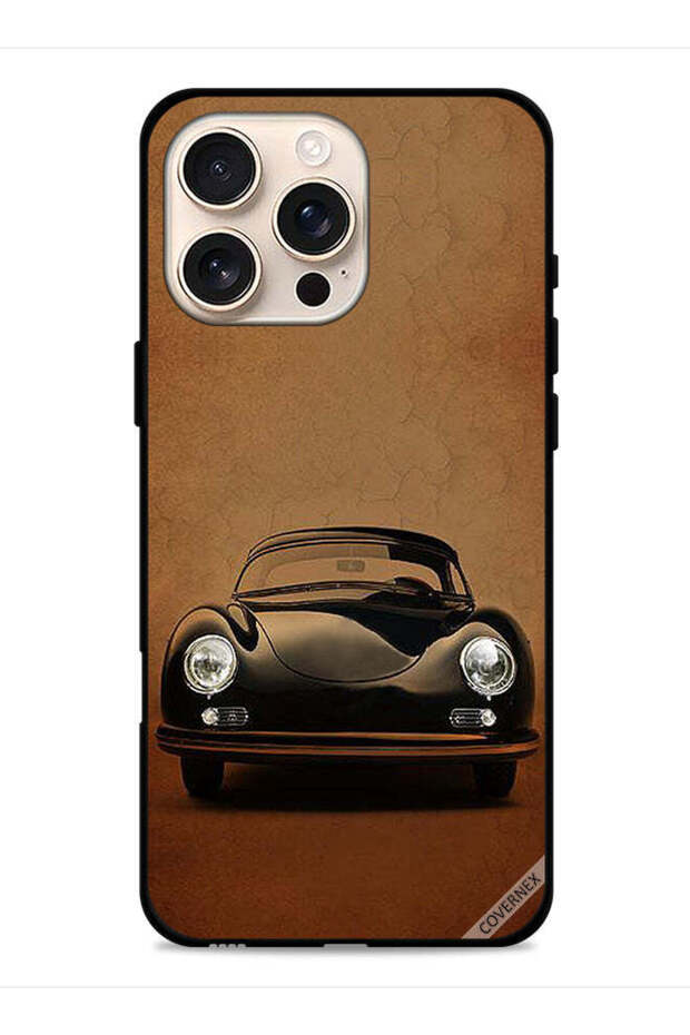 غطاء حماية لجهاز Apple iPhone 16 Pro Max بتصميم سيارة كلاسيكية