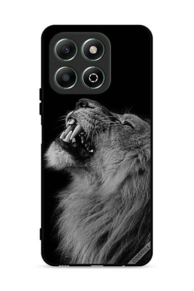 غطاء حماية لهاتف Honor X6b 4G بتصميم الأسد المبهج