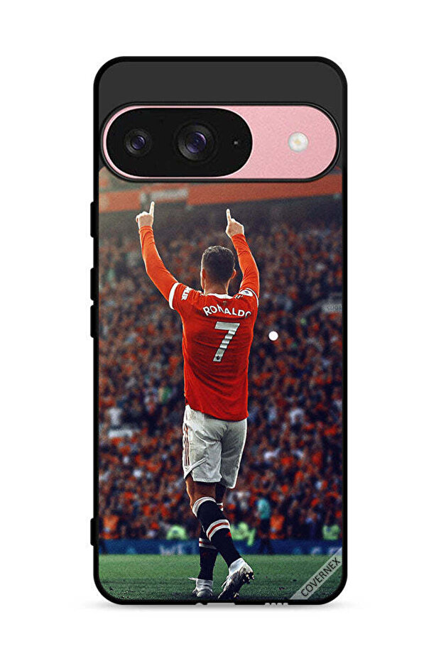غطاء حماية لهاتف Google Pixel 9 بصورة كريستيانو رونالدو CR7