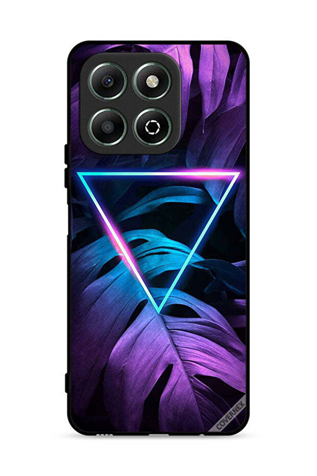 غطاء حماية لهاتف Honor X6b 4G بتصميم مثلث الإضاءة