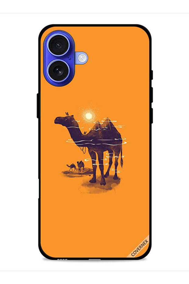 غطاء حماية لجهاز Apple iPhone 16 Plus برسومات جمال وشمس