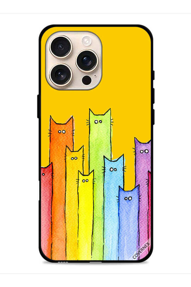 غطاء حماية لجهاز Apple iPhone 16 Pro Max بتصميم دمية قطة