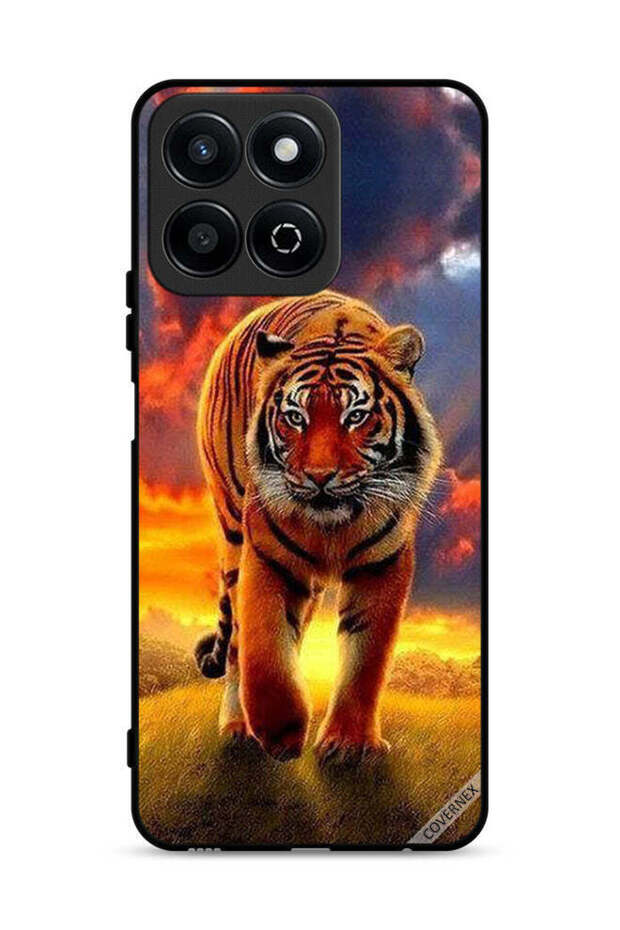 غطاء حماية لهاتف Honor Play 60 Plus 5G بتصميم Cheetah Walking