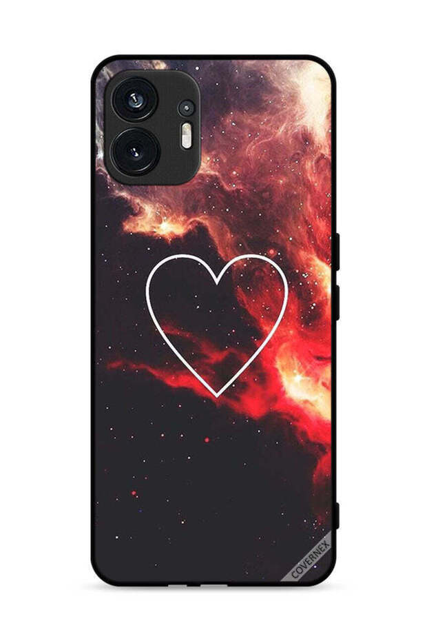 غطاء حماية لهاتف Nothing Phone (2) 5G على شكل قلب في الفضاء