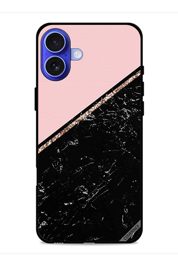 غطاء حماية لجهاز Apple iPhone 16 Plus بنمط رخامي - 1