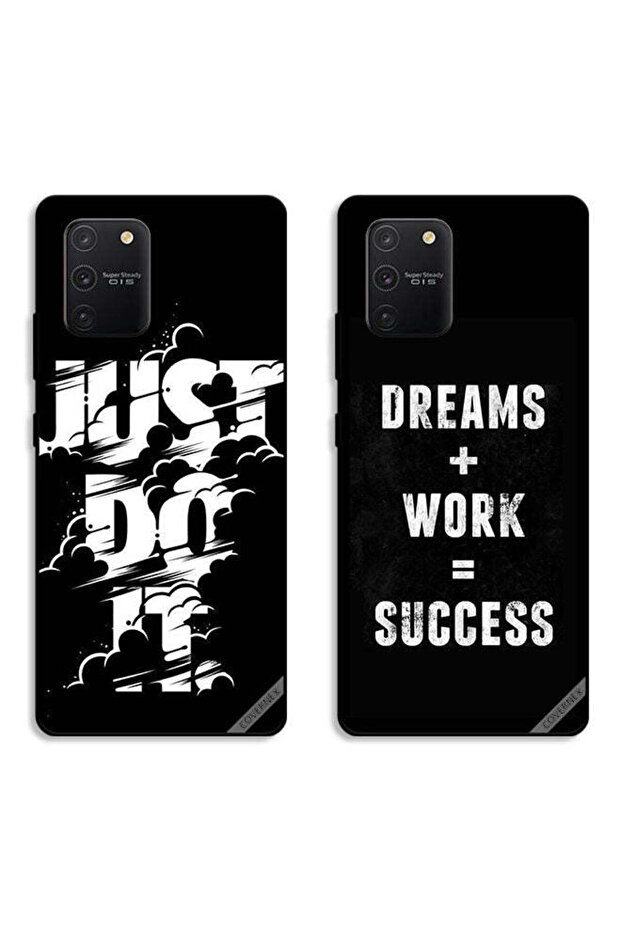 حافظتان لهاتف Samsung Galaxy S10 Lite، أغلفة واقية، Dreams Plus Work and Just Do It