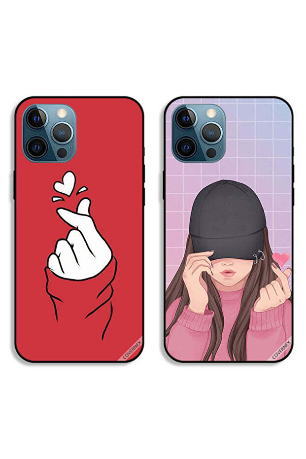 حافظتان واقيتان لهاتف Apple iPhone 12 Pro Max من Snap Love Cap Girl
