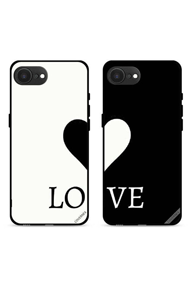 حافظتان واقيتان لهاتف Apple iPhone 16e، أغطية خلفية بتصميم زوجين محبين