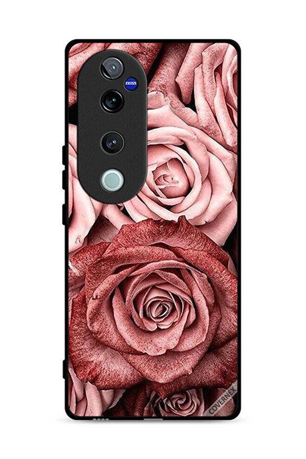 غطاء حماية لهاتف Vivo S19 Pro 5G بلون زهور الخوخ