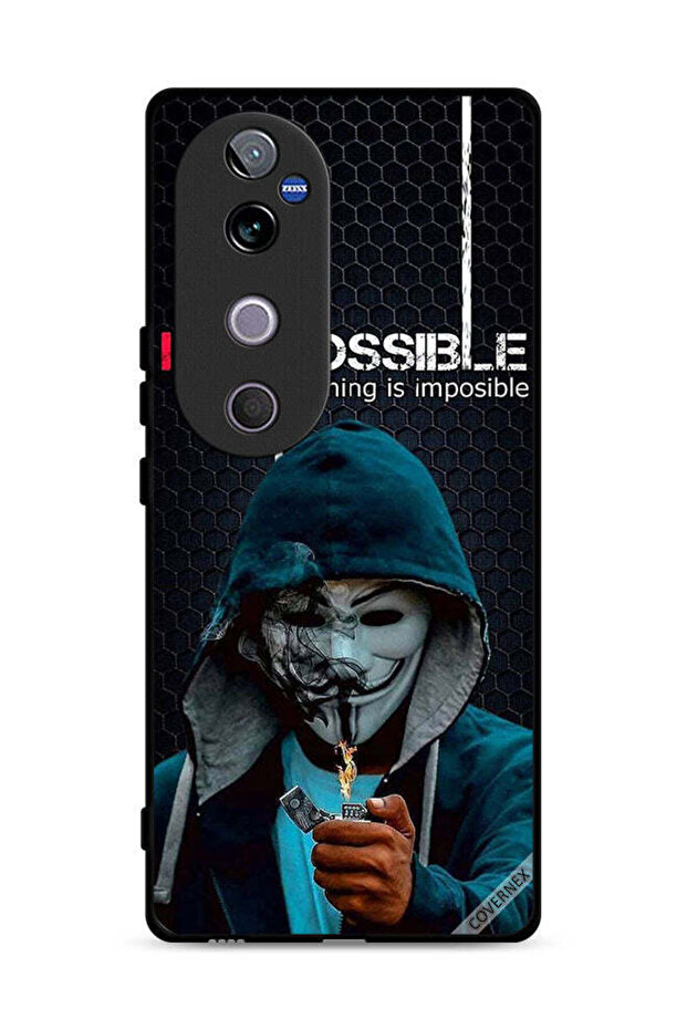 غطاء حماية لهاتف Vivo V40 5G بخلفية "أنا ممكن، لا شيء مستحيل"