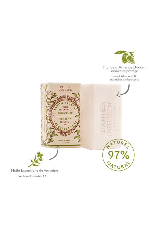 Vegetable solid soap - Relaxing Verbena 150g