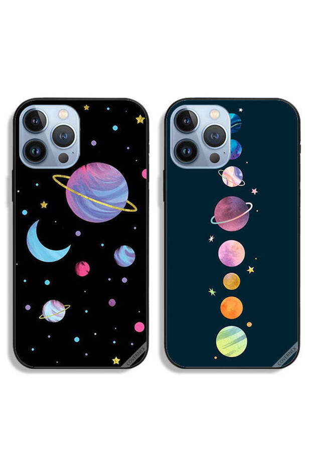 حافظتان لهاتف Apple iPhone 13 Pro، أغطية حماية، كواكب وفن ونجم فضائي
