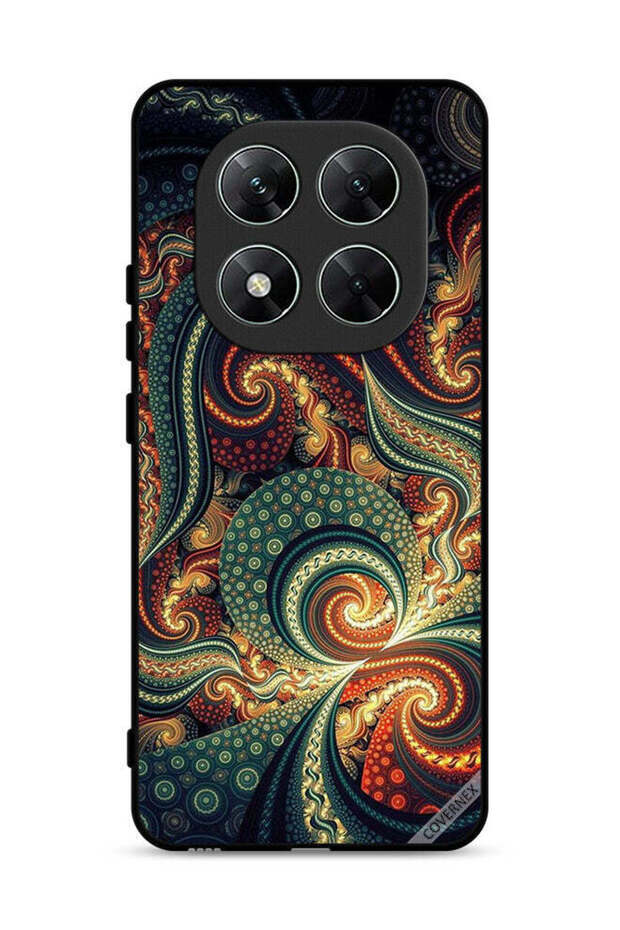 غطاء حماية لهاتف Xiaomi Poco X7 5G بنمط ماندالا العتيق