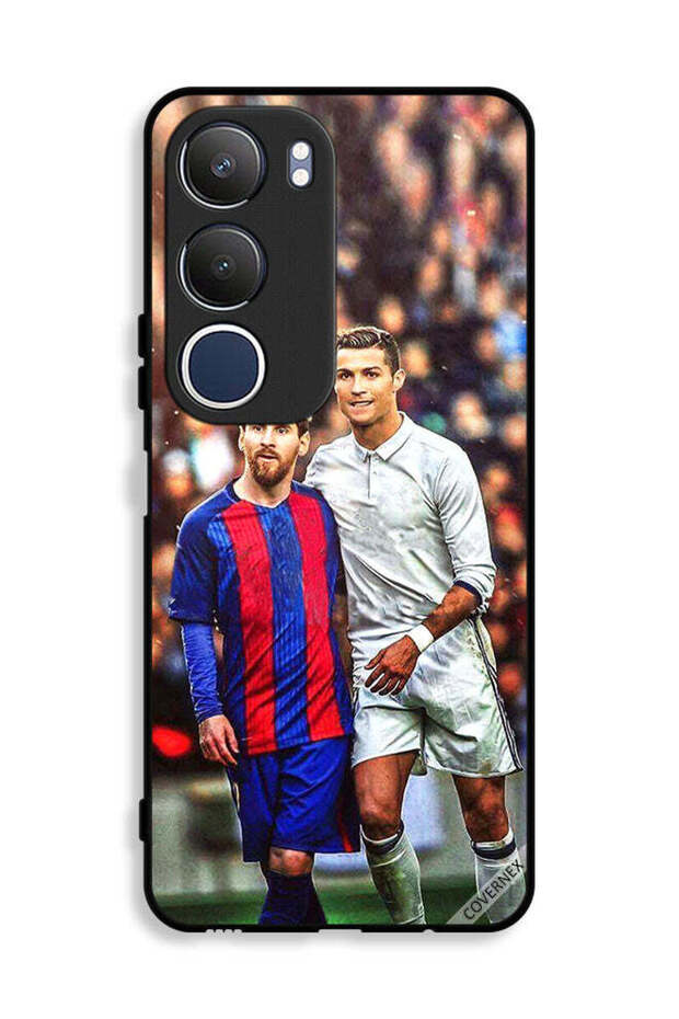 غطاء حماية لهاتف Vivo Y19s 4G لميسي ورونالدو