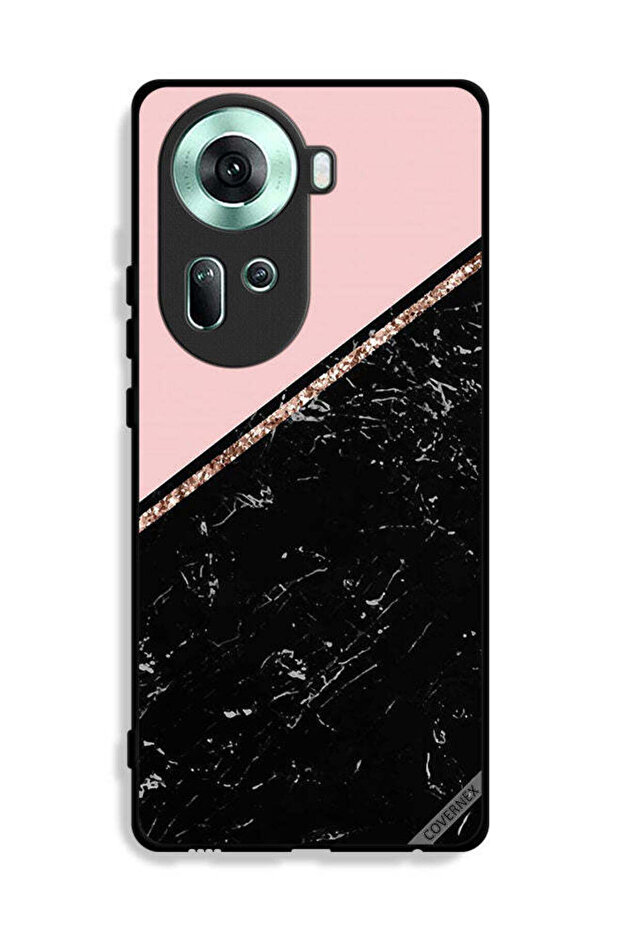 غطاء حماية لهاتف Oppo Reno11 5G بنمط رخامي