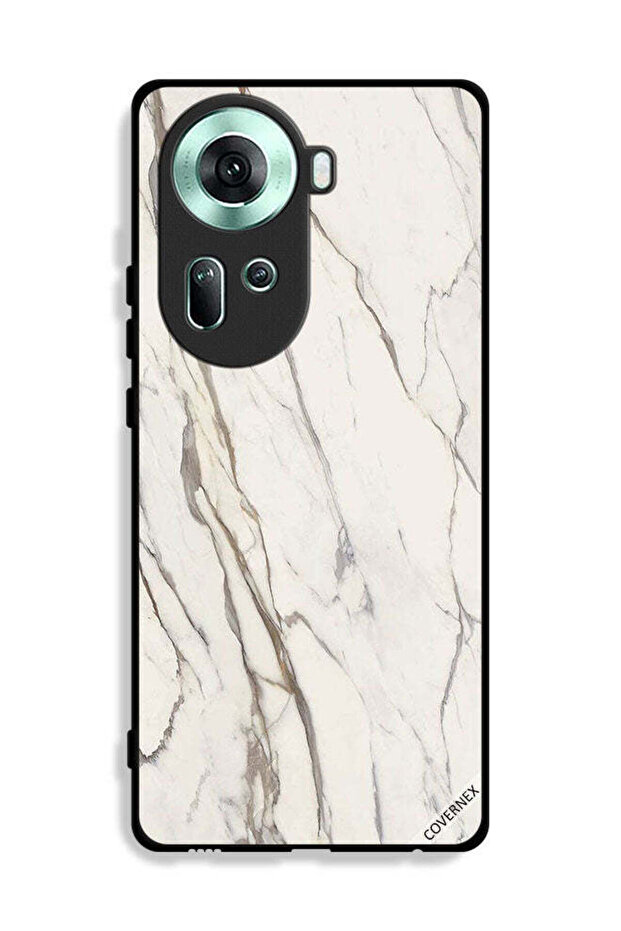 غطاء حماية لهاتف Oppo Reno11 5G بتصميم رخامي
