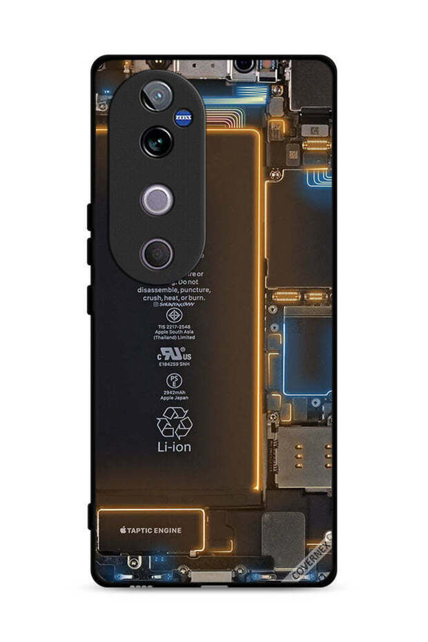 غطاء حماية خلفي لهاتف Vivo V40 5G بنمط داخلي
