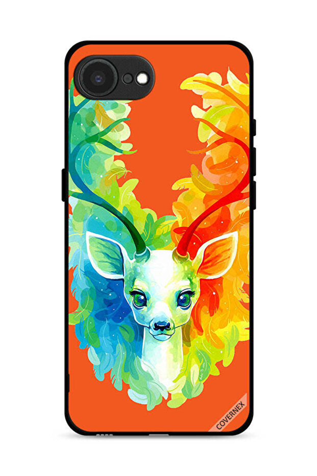 غطاء حماية لجهاز Apple iPhone 16e بتصميم غزال ملون