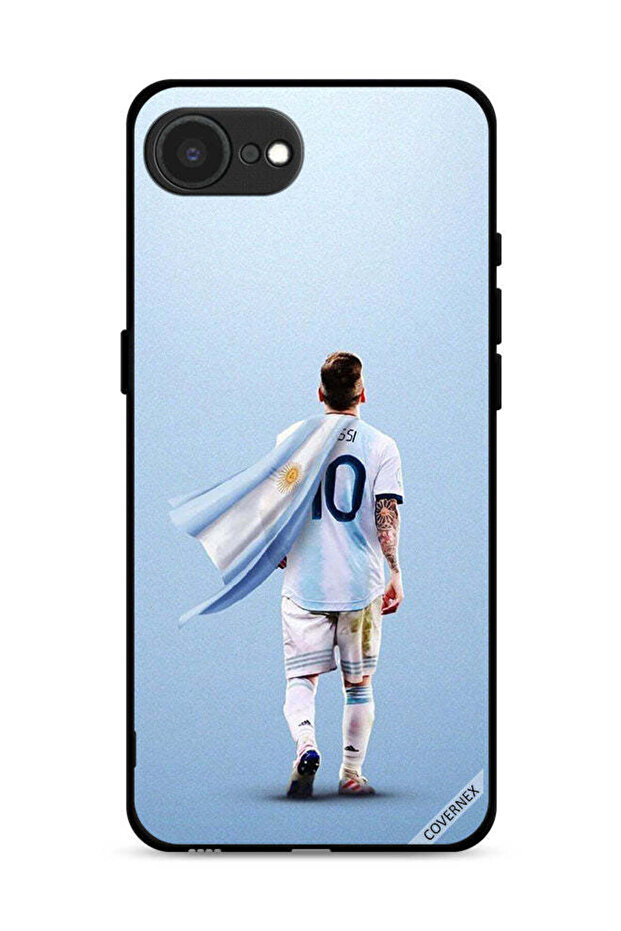 غطاء حماية لجهاز Apple iPhone 16e بطبعة ليو ميسي الرجل الخارق