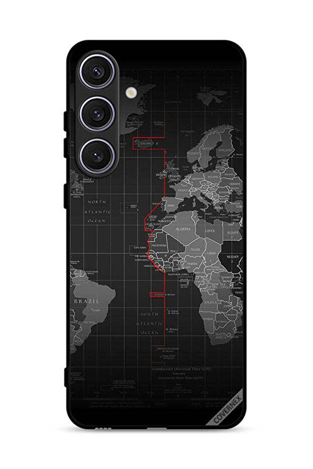 غطاء حماية لهاتف Samsung Galaxy S25 - خريطة العالم