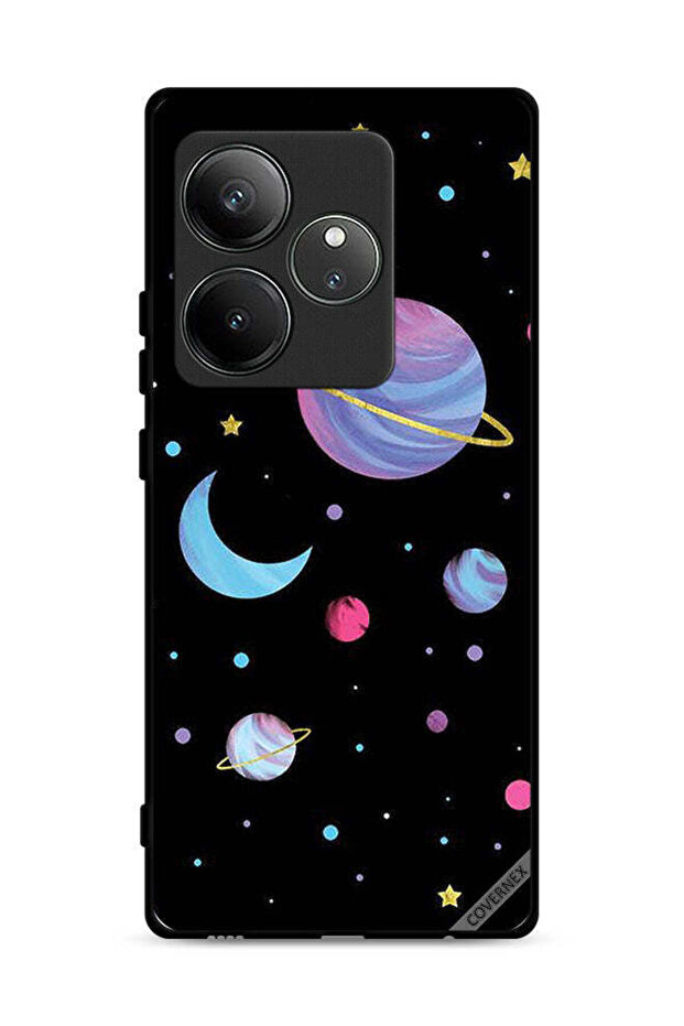 غطاء حماية لهاتف Realme GT 6T 5G برسومات الكواكب