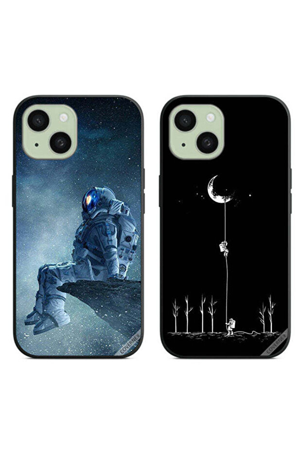 حافظتان واقيتان لهاتف Apple iPhone 15 بتصميم رائد فضاء متعب على القمر