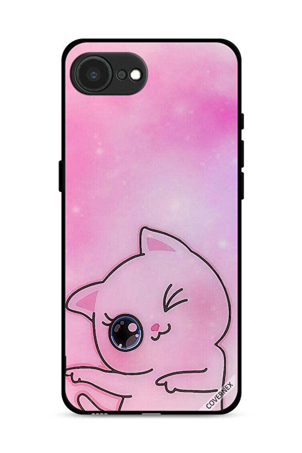 غطاء حماية لجهاز Apple iPhone 16e بتصميم قطة Go This Way