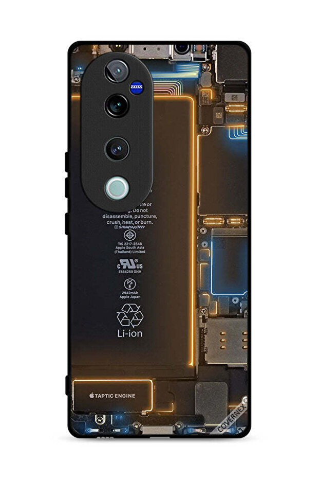 غطاء حماية خلفي لهاتف Vivo S19 Pro 5G بنمط داخلي