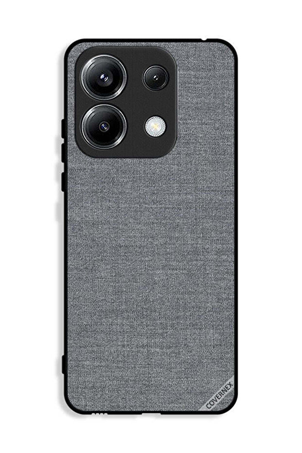 غطاء حماية لهاتف Xiaomi Poco M6 Pro 4G بنمط قماشي