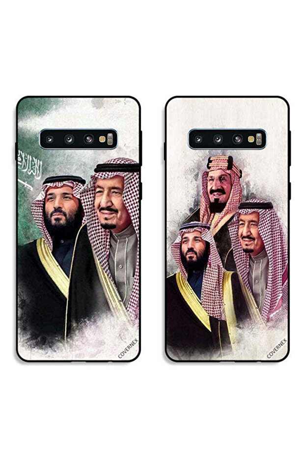 حافظتان لهاتف سامسونج جالاكسي إس 10 بلس - أغطية حماية من تصميم محمد سلمان عبد العزيز آل سعود