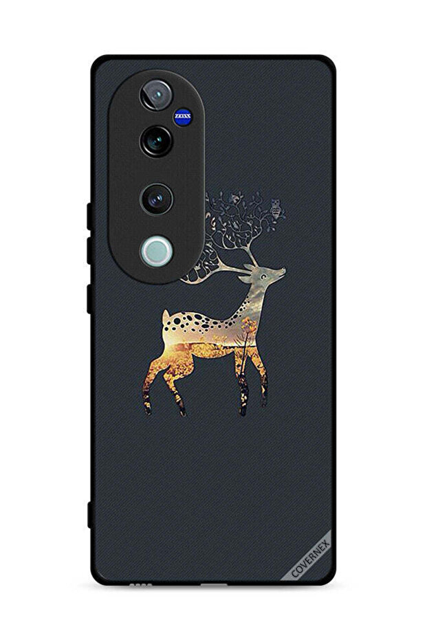 غطاء حماية لهاتف Vivo V40 Pro 5G بتصميم غزال