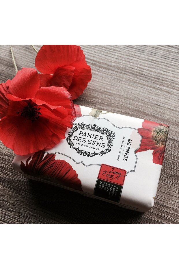 Extra-soft perfumed solid soap - Poppy - 3
