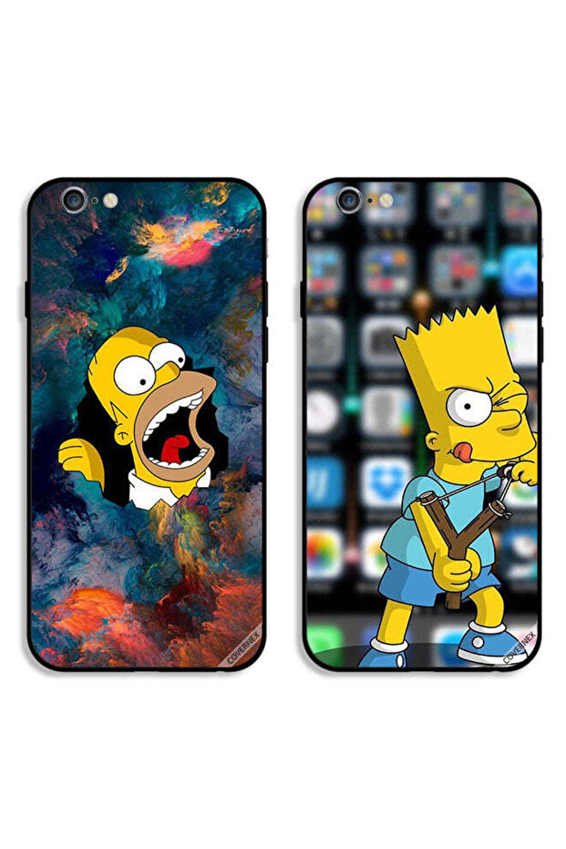 حافظتان واقيتان لهاتف Apple iPhone 6 Plus/6s Plus بتصميم سيمبسون وكارتون الغاضب