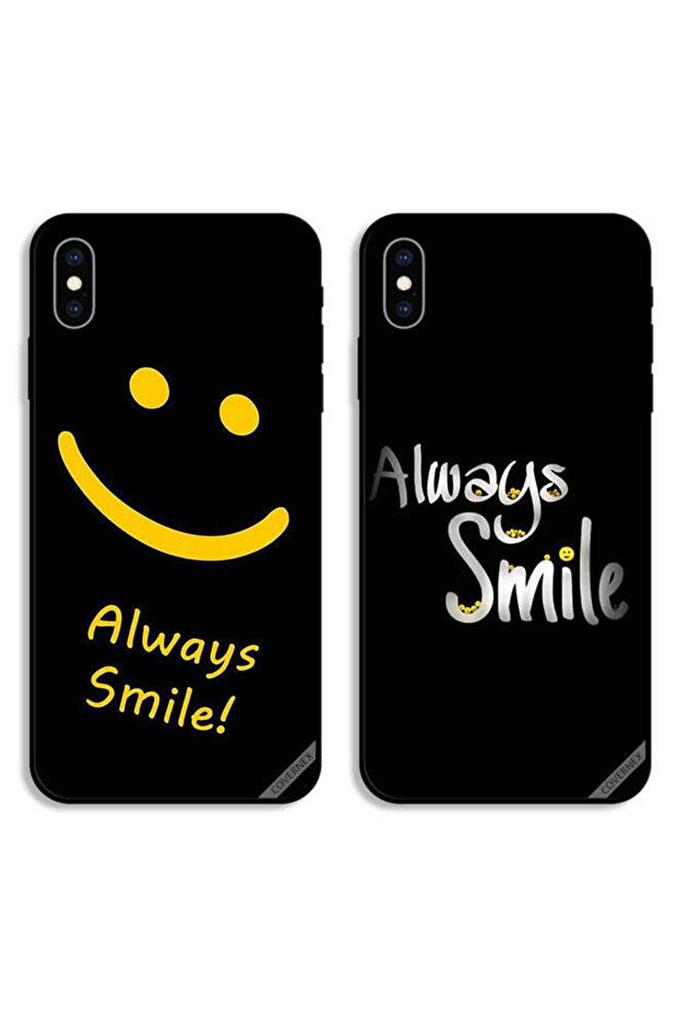 حافظتان واقيتان لهاتف Apple iPhone XS Max، أغطية واقية، Always Smile