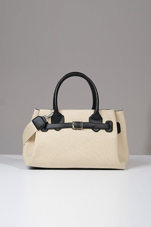 Women's Kosta Leather Shopper Bag 1507 Straw-Syh