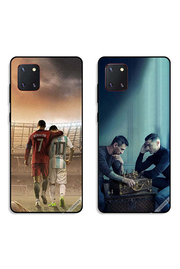 حافظتان لهاتف سامسونج جالكسي نوت 10 لايت، أغطية حماية CR7 وLeo Messi