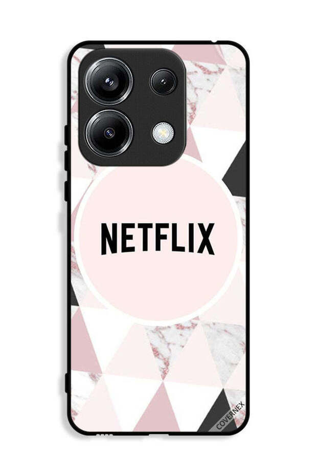 غطاء حماية لهاتف Xiaomi Poco M6 Pro 4G مع خلفية Netflix