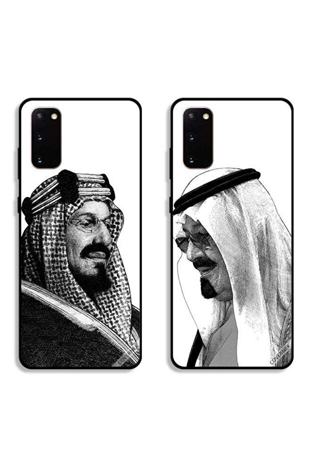 حافظتان لهاتف سامسونج جالكسي S20 بغطاءين واقيين الملك ابن سعود والملك عبدالله