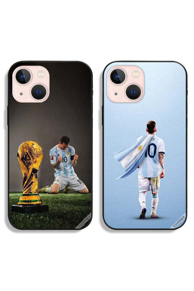 حافظتان لهاتف Apple iPhone 13 mini، أغطية حماية ليو ميسي وكأس الفيفا
