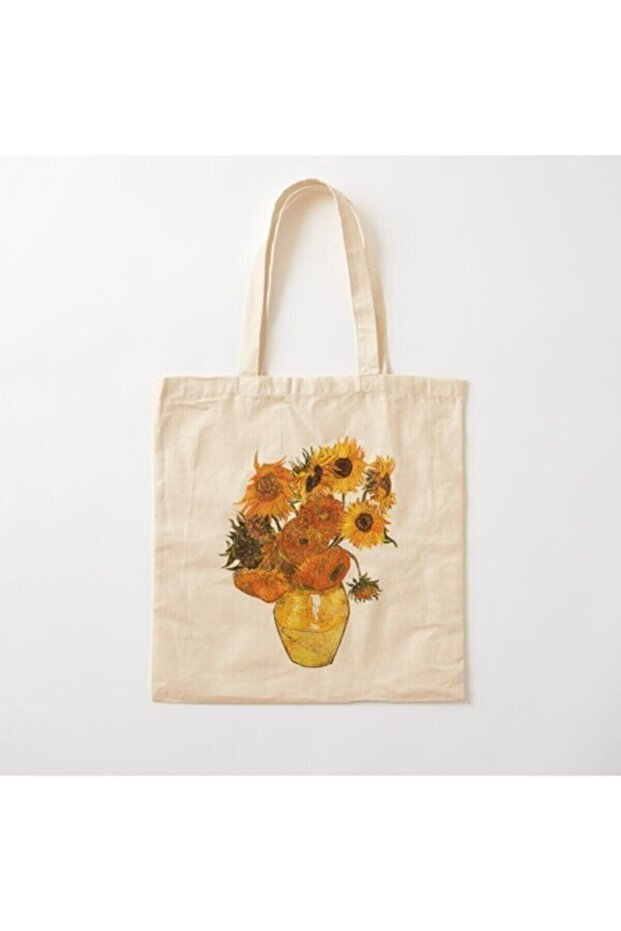 Van Gogh Sunflower Painting Printed Raw