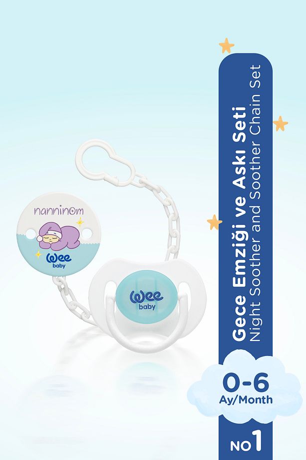 Nanninom Gece Emziği ve Emzik Askısı Seti - 2