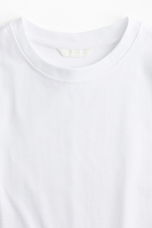 Pamuklu Oversize Tişört - 5