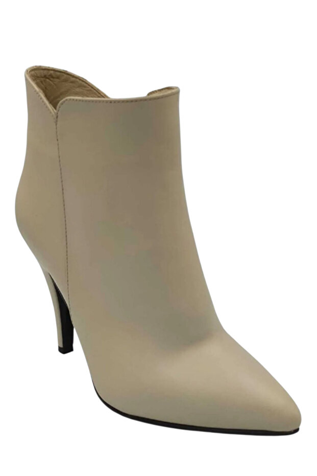 Women's Genuine Leather Thin Heeled Boots
