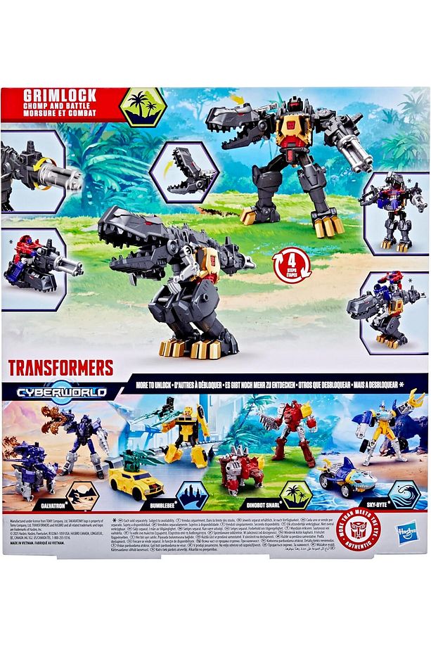 Cyberworld Grimlock Chomp & Battle Aksiyon Figürü - 7