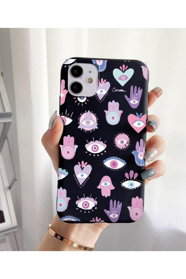 Balporsuku Exclusive Design Cover Compatible with iPhone 11 Pro Max Omn01 Pattern Phone Case Hands